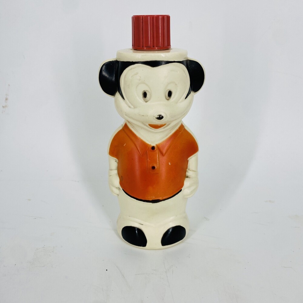 Vintage 1960's Disney "Soaky" Bubble Bath Soap Dispenser Early Mickey Mouse